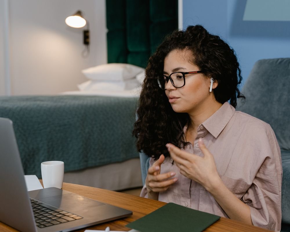 Remote interpreter working from home